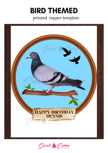 Bird Themed Cake Topper