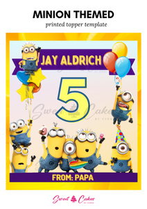 Minion Themed CakeTopper