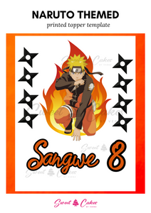 Naruto Themed Cake Topper