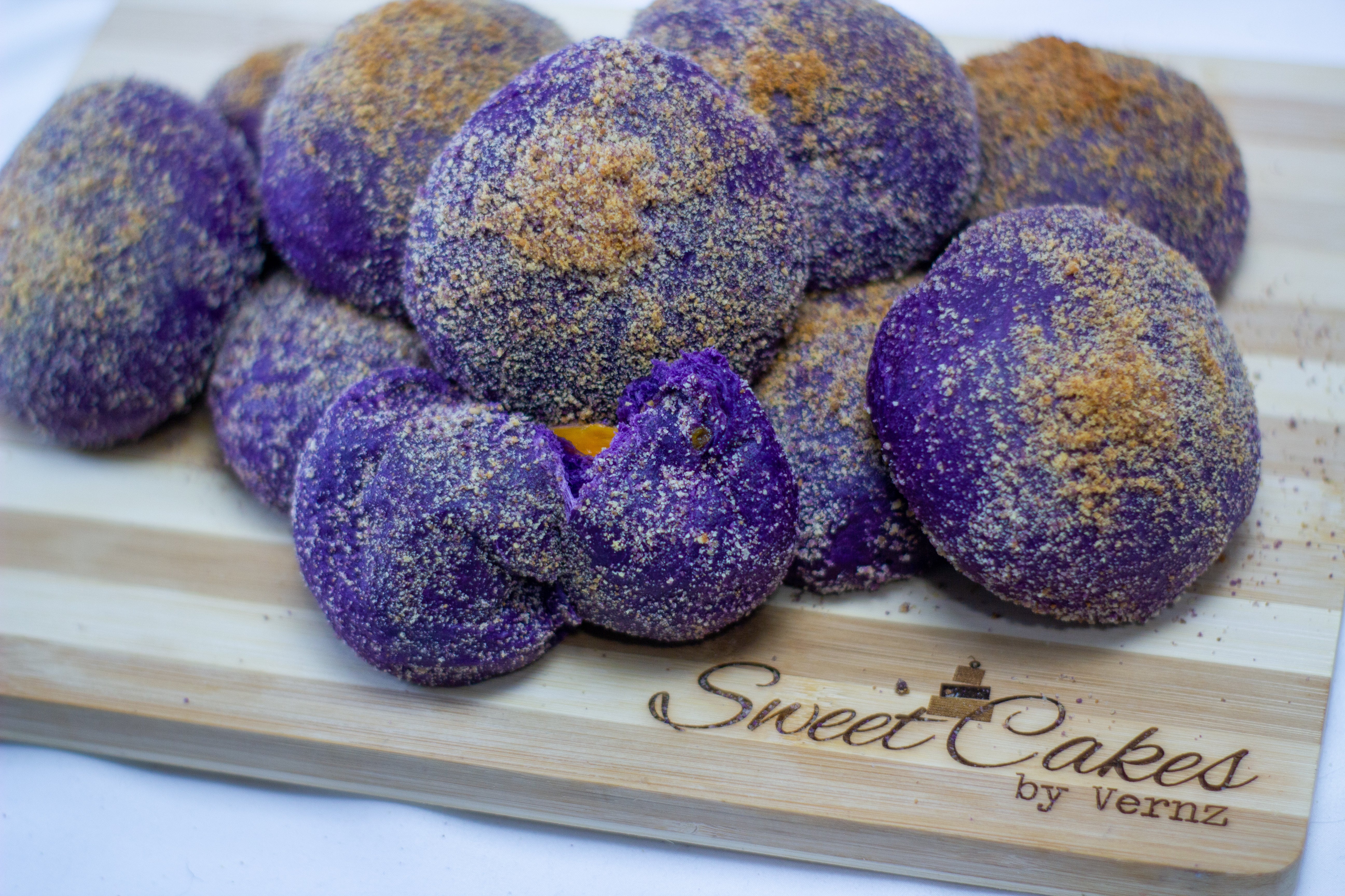 Ube Cheese Yema Pandesal